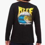 Black 2286N589 Carson Recyclo Long Sleeve Tee Reef Men