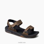 Black/Brown 2286N379 Leather Fanning Baja Reef Men
