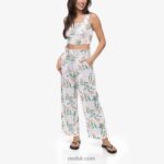 Bright White 2286N291 Hope Paperbag Pant Reef Women