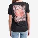 Caviar 2286N281 Stacked Short Sleeve Relaxed Tee Reef Women