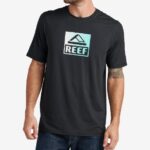 Caviar 2286N582 Rodeo Short Sleeve Loose Fit Rash Guard Tee Reef Men