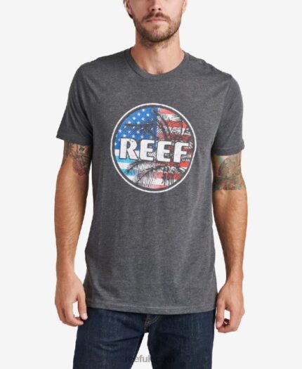 Charcoal Heather 2286N633 Wilson Short Sleeve Tee Reef Men