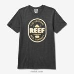 Charcoal Hthr 2286N601 Clark Slub Short Sleeve Tee Reef Men - Image 2