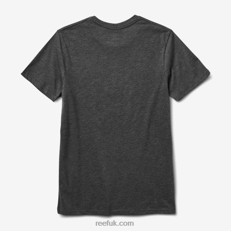 Charcoal Hthr 2286N601 Clark Slub Short Sleeve Tee Reef Men - Image 3