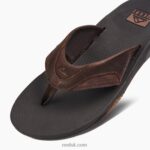 Dark Brown 2286N336 Leather Fanning Reef Men - Image 9