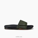 Dark Olive 2286N355 Fanning Slide Reef Men - Image 4