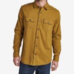Dark Olive 2286N665 Rask Long Sleeve Flannel Reef Men