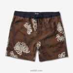 Dark Olive 2286N696 John Volley Short 17" Reef Men