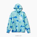 Electric Green 2286N744 Hunter Tie Dye Pullover Hoodie Reef Men