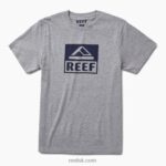 Grey Heather 2286N619 Driver Short Sleeve Tee Reef Men
