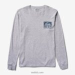 Heather Grey 2286N586 Wellie Long Sleeve Tee Reef Men - Image 3