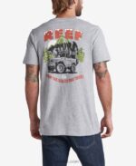 Heather Grey 2286N587 Timber Short Sleeve Tee Reef Men