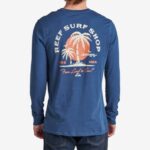 Insignia Blue 2286N612 Shuffle Long Sleeve Tee Reef Men