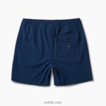 Insignia Blue 2286N669 Fields Elastic Waist Walk Shorts 17" Reef Men - Image 4