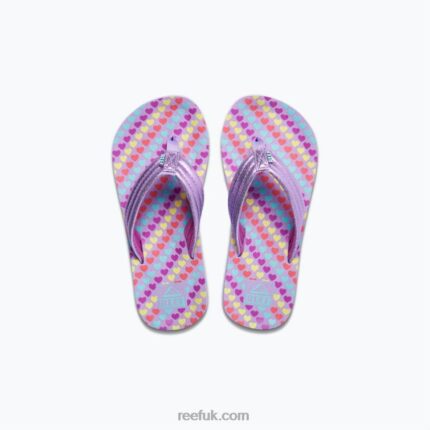 Lavender Hearts 2286N891 Kids Ahi Reef
