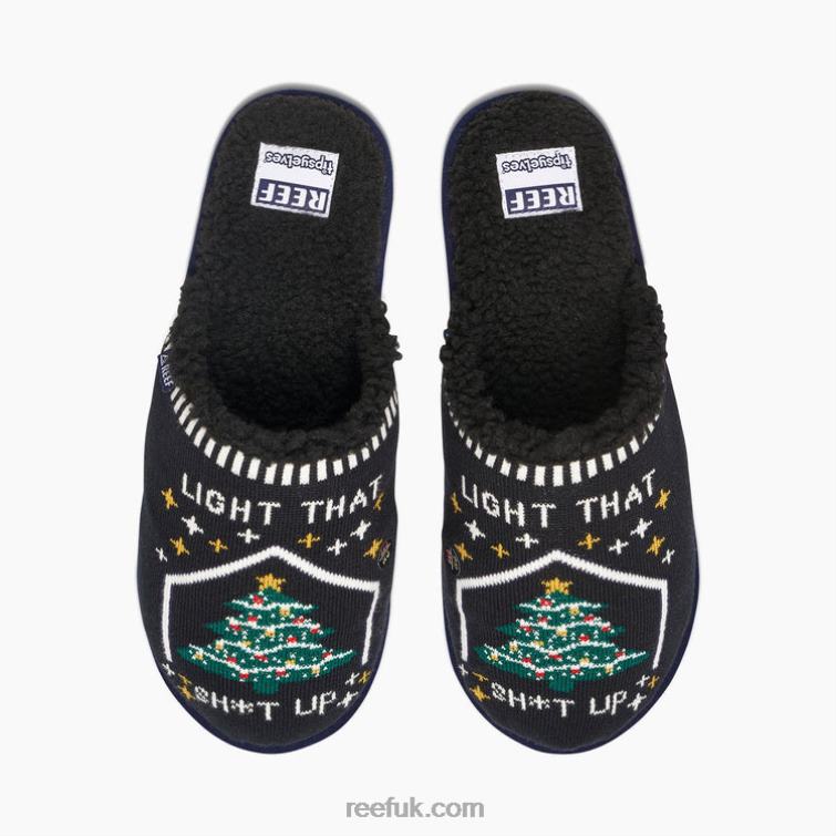Light That Sh*t Up 2286N548 Reef X Tipsy Elves SlippersMen - Image 1