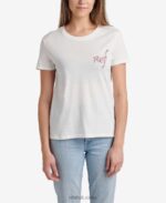 Marshmallow 2286N284 Flower Short Sleeve Tee Reef Women - Image 2
