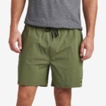 Olivine 2286N714 Fields Elastic Waist Walk Shorts 17" Reef Men