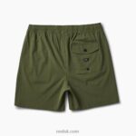 Olivine 2286N714 Fields Elastic Waist Walk Shorts 17" Reef Men - Image 4