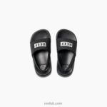 Reef Black/White 2286N823 Little One Slide Reef Kids