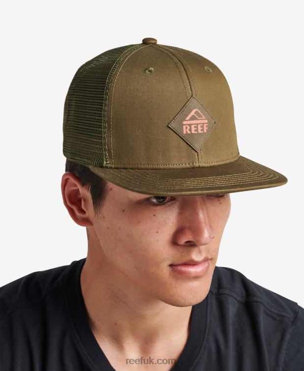 Dark Olive 2286N760 Madre Snapback Trucker Hat Reef Men