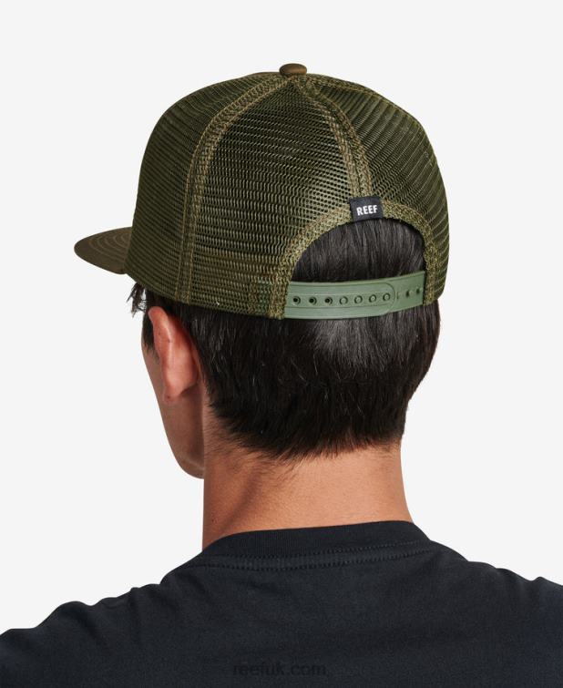 Dark Olive 2286N760 Madre Snapback Trucker Hat Reef Men
