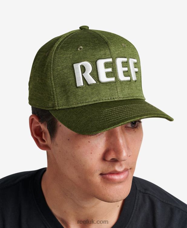 Dark Olive 2286N782 Barcelona Stretch Fit Hat Reef Men