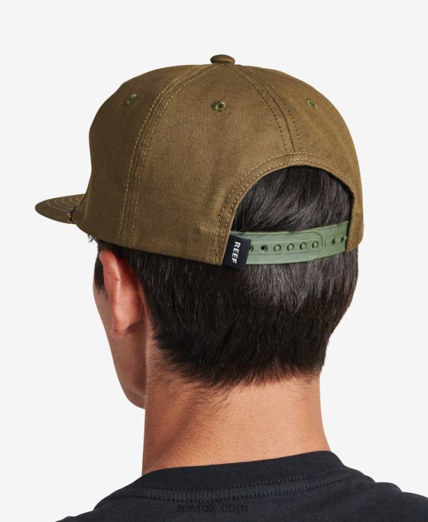 Dark Olive 2286N784 Savor Snapback Unstructured Hat Reef Men