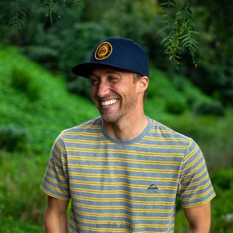 Insignia Blue 2286N806 Woodbury Flat Bill Hat Reef Men