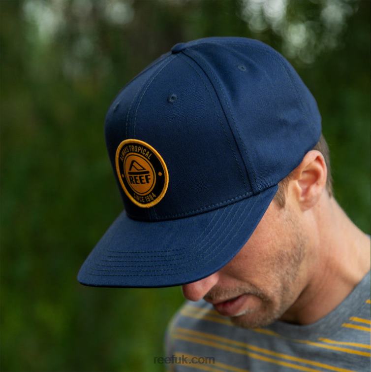 Insignia Blue 2286N806 Woodbury Flat Bill Hat Reef Men