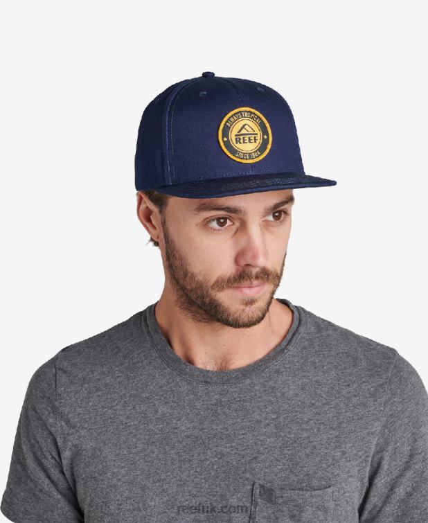 Insignia Blue 2286N806 Woodbury Flat Bill Hat Reef Men