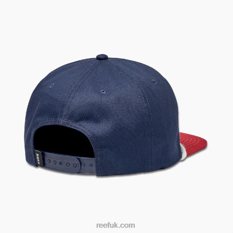 Jester Red 2286N801 Morter Flat Bill Hat Reef Men