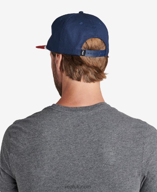 Jester Red 2286N801 Morter Flat Bill Hat Reef Men