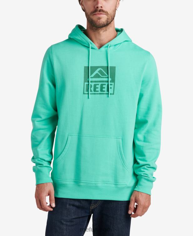 Electric Green 2286N738 Baseline Pullover Hoodie Reef Men