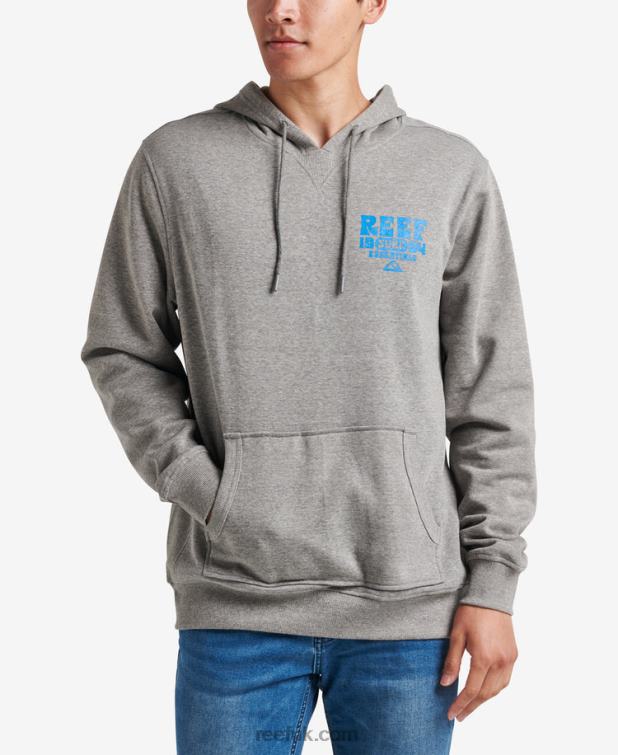 Steel Grey 2286N743 Carland Pullover Hoodie Reef Men