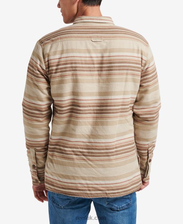 Almond Milk 2286N590 Toro Long Sleeve Sherpa Jacket Reef Men