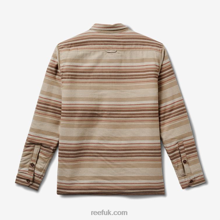 Almond Milk 2286N590 Toro Long Sleeve Sherpa Jacket Reef Men