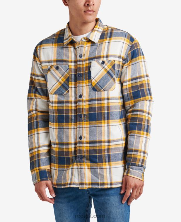 Indigo Blue 2286N730 Hickman Long Sleeve Shacket Reef Men