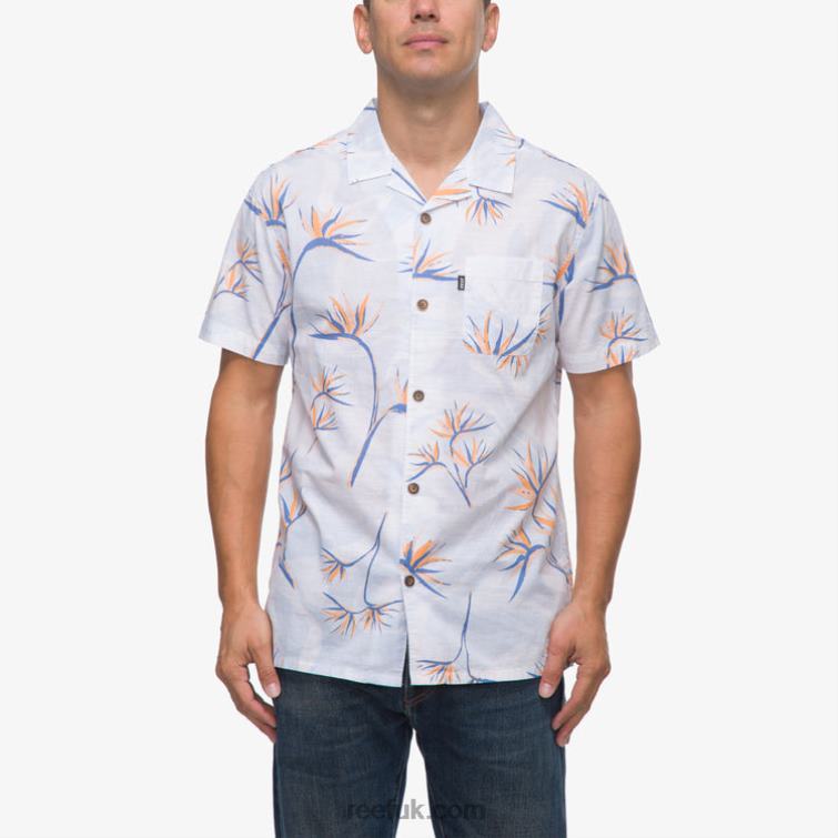 Bright White 2286N647 Farley Short Sleeve Shirt Reef Men