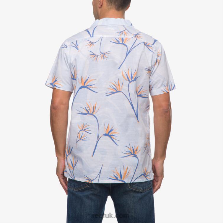 Bright White 2286N647 Farley Short Sleeve Shirt Reef Men