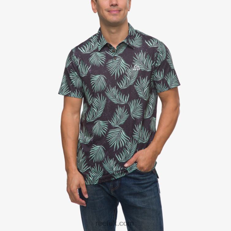 Caviar 2286N655 Spinner Short Sleeve Polo Reef Men