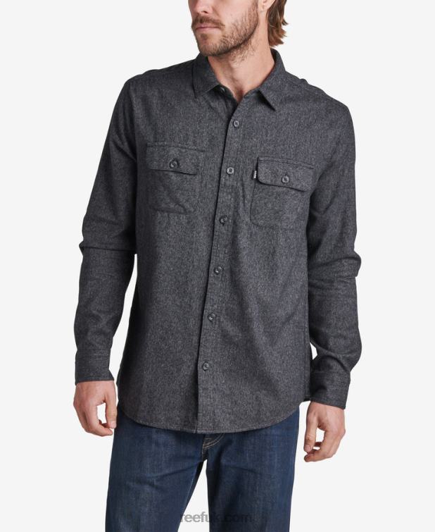 Caviar 2286N666 Rask Long Sleeve Flannel Reef Men