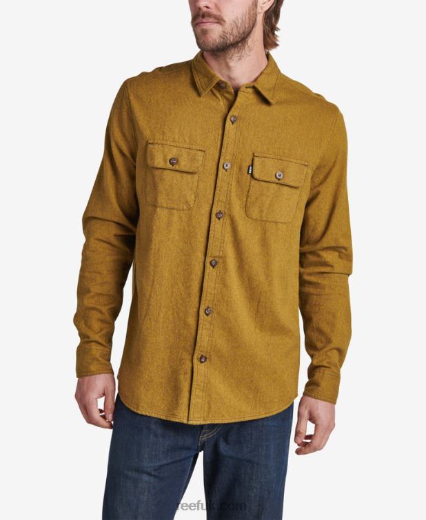 Dark Olive 2286N665 Rask Long Sleeve Flannel Reef Men