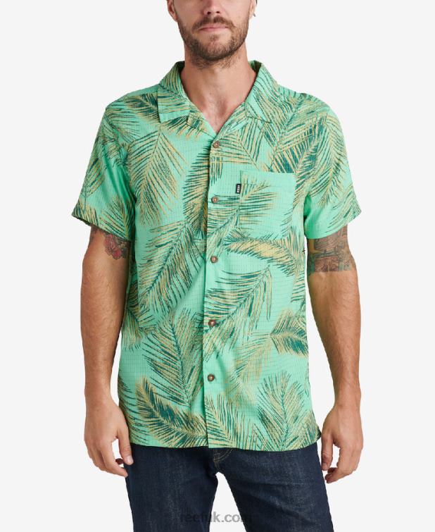 Electric Green 2286N668 Peters Short Sleeve Shirt Reef Men