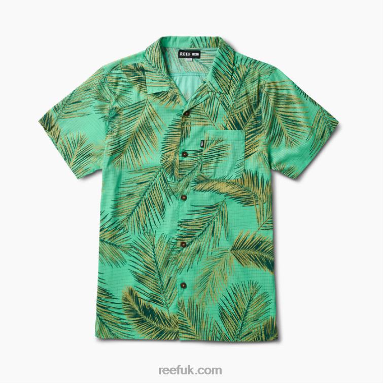 Electric Green 2286N668 Peters Short Sleeve Shirt Reef Men