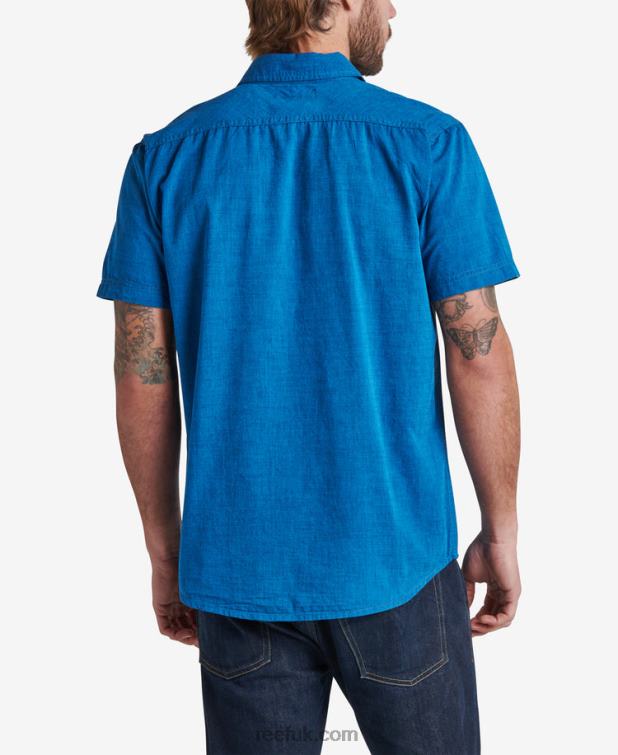 French Blue 2286N653 Winfred Short Sleeve Shirt Reef Men