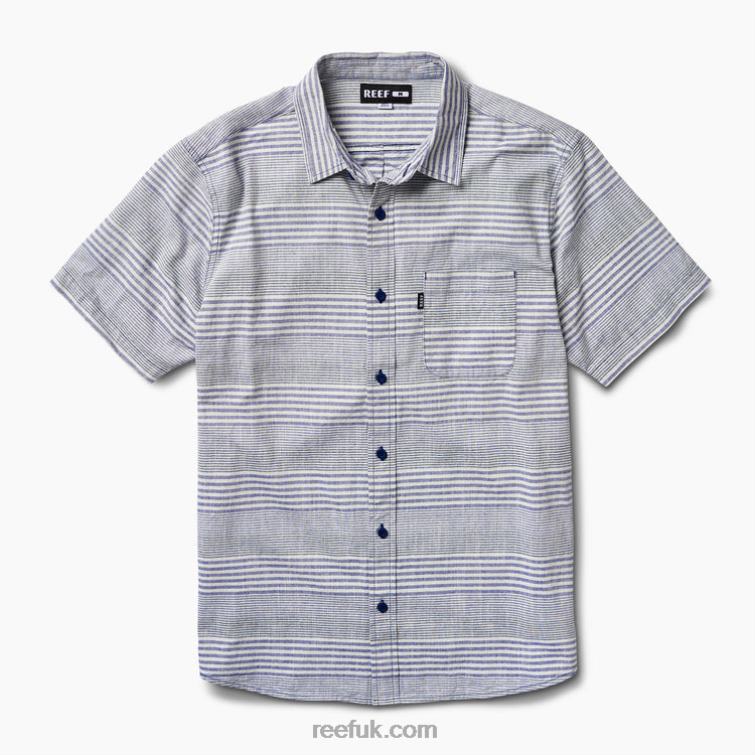 Indigo Blue 2286N638 Manny Short Sleeve Shirt Reef Men