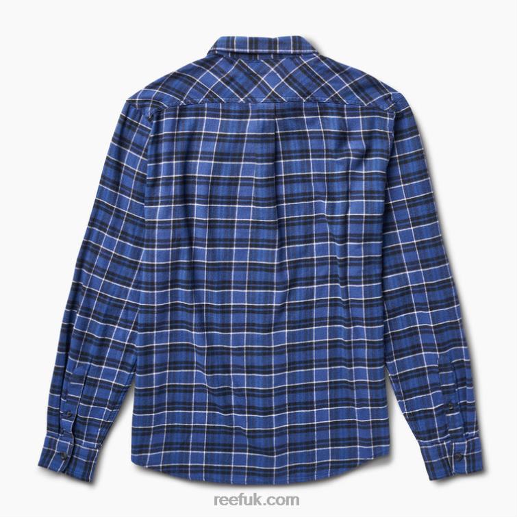 Indigo Blue 2286N650 Kosma Long Sleeve Flannel Shirt Reef Men
