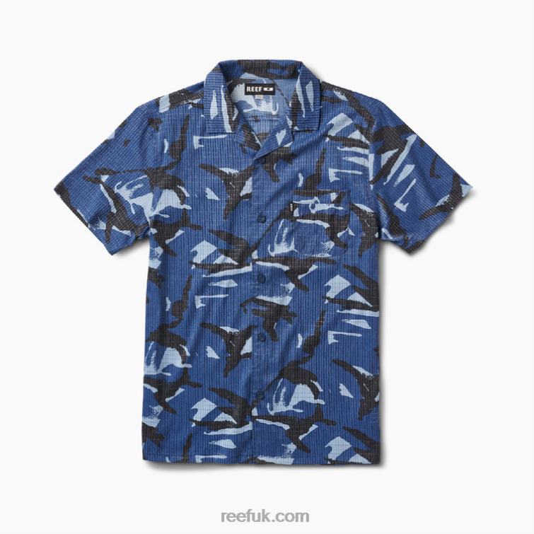 Insigna Blue 2286N663 Rhys Mechanical Shirt Reef Men