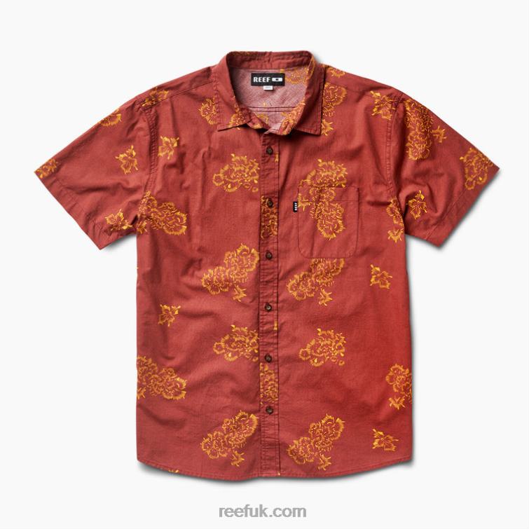 Mahogany 2286N642 Forge Short Sleeve Shirt Reef Men